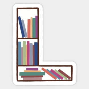 L Bookcase Sticker